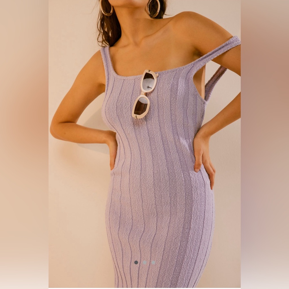 Free People Santos Sweater Midi in Little Lavender - Size Small